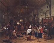 Jan Steen Merry Company in an inn oil painting reproduction